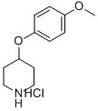 structure of CAS# 333954-89-5, 4-(4-Methoxyphenoxy)Piperidine Hydrochloride;4-(4-METHOXYPHENOXY)PIPERIDINE HYDROCHLORIDE;4-(4-Methoxyphenoxy)Piperidine,Hcl