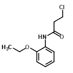 structure of CAS# 334504-88-0, 3-Chloro-N-(2-Ethoxyphenyl)Propanamide;3-Chloro-N-(2-ethoxy-phenyl)-propionamide;MFCD02043233;propanamide, 3-chloro-N-(2-ethoxyphenyl)