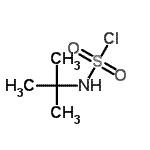 结构式 CAS# 33581-95-2, (2-甲基-2-丙基)氨磺酰氯化物