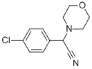 structure of CAS# 33599-26-7, 2-(4-Chlorophenyl)-2-Morpholinoacetonitrile;(4-Chloro-Phenyl)-Morpholin-4-Yl-Acetonitrilehydrochloride;2-(4-CHLOROPHENYL)-2-MORPHOLINOACETONITRILE