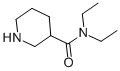 structure of CAS# 3367-95-1, N,N-Diethylnipecotamide;(3S)-N,N-Diethyl-3-Piperidin-1-Iumcarboxamide;Zinc00155111