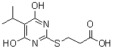 结构式 CAS# 337499-88-4, 3-[(4,6-二羟基-5-异丙基-2-嘧啶基)硫基]丙酸