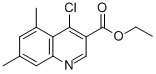 structure of CAS# 338954-49-7, Ethyl 4-Chloro-5,7-Dimethylquinoline-3-Carboxylate