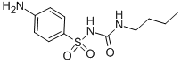structure of CAS# 339-43-5, Carbutamide;3-(4-Aminophenyl)Sulfonyl-1-Butyl-Urea;Aronis018179;Zinc01764156