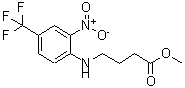 structure of CAS# 339101-25-6, Methyl 4-[2-Nitro-4-(Trifluoromethyl)Anilino]Butanoate;4-(2-NITRO-4-TRIFLUOROMETHYL-PHENYLAMINO)-BUTYRIC ACID METHYL ESTER;METHYL 4-[2-NITRO-4-(TRIFLUOROMETHYL)ANILINO]BUTANOATE;METHYL 4-[2-NITRO-4-(TRIFLUOROMETHYL)ANILINO]BUTYRATE
