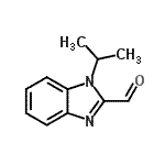 structure of CAS# 339547-40-9, 1-Isopropyl-1H-Benzimidazole-2-Carbaldehyde;1-(methylethyl)benzimidazole-2-carbaldehyde;1-(propan-2-yl)-1H-1,3-benzodiazole-2-carbaldehyde;1-(propan-2-yl)-1H-benzimidazole-2-carbaldehyde