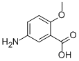 structure of CAS# 3403-47-2, 5-Amino-2-Methoxybenzoic Acid;5-Amino-2-Methoxybenzoic Acid(SALTDATA: Hcl);5-AMINO-2-METHOXYBENZOIC ACID