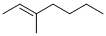 structure of CAS# 3404-75-9, 3-Methyl-2-Heptene;2-Heptene, 3-Methyl-;3-Methyl-2-Heptene;(2E)-3-Methyl-2-Heptene