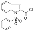结构式 CAS# 342405-28-1, 1-(苯磺酰基)-1H-吲哚-2-甲酰氯