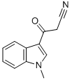 structure of CAS# 343778-74-5, 1-Methyl-B-Oxo-1H-Indole-3-Propanenitrile;3-(CYANOACETYL)-1-METHYLINDOLE