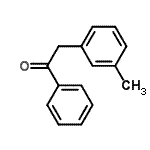 structure of CAS# 34403-03-7, 2-(3-Methylphenyl)-1-Phenylethanone;2-(3-Methylphenyl)acetophenone;MFCD02260689