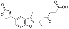 CAS#: 3447-95-8， 4-[1-[3-Methyl-5-(5-Oxo-2H-Furan-3-Yl)-1-Benzofuran-2-Yl]Ethoxy]-4-Oxobutanoic Acid