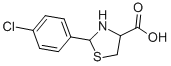 structure of CAS# 34491-29-7, 2-(4-Chloro-Phenyl)-Thiazolidine-4-Carboxylic Acid;2-(4-Chlorophenyl)-4-Thiazolidinecarboxylic Acid;Eu-0060431;2-(4-Chloro-Phenyl)-Thiazolidine-4-Carboxylic Acid