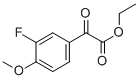 结构式 CAS# 345-72-2, 3-氟-4-甲氧基苯甲酰基甲酸乙酯