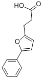 structure of CAS# 3465-61-0, 5-Phenyl-2-Furanpropanoic Acid;3-(5-Phenyl-2-Furyl)Propanoate;3-(5-Phenyl-2-Furyl)Propionate;Zinc00132898