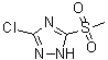 structure of CAS# 346631-06-9, 3-Chloro-5-(Methylsulfonyl)-1H-1,2,4-Triazole;3-chloro-1H-1,2,4-triazol-5-yl methyl sulfone;3-Chloro-5-methanesulfonyl-1H-[1,2,4]triazole;5-chloro-3-(methylsulfonyl)-1H-1,2,4-triazole
