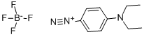 structure of CAS# 347-46-6, 4-Diazo-N,N-Diethylaniline Fluoroborate;4-(Diethylamino)Benzenediazonium Tetrafluoroborate;Benzenediazonium, 4-(Diethylamino)-, Tetrafluoroborate(1-)
