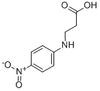 structure of CAS# 35005-61-9, 3-Amino-3-(4-Nitrophenyl)Propionic Acid;3-(4-Nitroanilino)Propionic Acid;N-(4-Nitrophenyl)-Beta-Alanine;N-(4-Nitrophenyl)-Β-Alanine