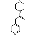 结构式 CAS# 35081-79-9, 1-(4-吗啉基)-2-(4-吡啶基)乙硫酮