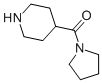 structure of CAS# 35090-95-0, Piperidin-4-Yl-Pyrrolidin-1-Yl-Methanone;4-(Pyrrolidin-1-Ylcarbonyl)Piperidine(SALTDATA: HNO3);4-PIPERIDINYL-1-PYRROLIDINYL-METHANONE HYDROCHLORIDE;4-(PYRROLIDIN-1-YLCARBONYL)PIPERIDINE HYDROCHLORIDE