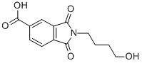 结构式 CAS# 351334-92-4, 2-(4-羟基丁基)-1,3-二氧代异吲哚-5-羧酸