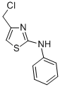 structure of CAS# 35199-21-4, (4-Chloromethyl-Thiazol-2-Yl)-Phenyl-Amine;4-(Chloromethyl)-N-Phenyl-Thiazol-2-Amine;4-(Chloromethyl)-N-Phenyl-2-Thiazolamine;[4-(Chloromethyl)Thiazol-2-Yl]-Phenyl-Amine