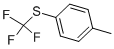 structure of CAS# 352-68-1, 4-(Trifluoromethylthio)Toluene;1-METHYL-4-TRIFLUOROMETHYLSULFANYL-BENZENE;4-Methylphenyl Trifluoromethyl Sulphide;4-TOLUENE TRIFLUOROMETHYL SULPHIDE
