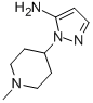 结构式 CAS# 3524-30-9, 2-(1-甲基-哌啶-4-基)-2H-吡唑-3-基胺