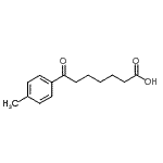 结构式 CAS# 35333-09-6, 7-(4-甲基苯基)-7-氧代庚酸