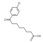 结构式 CAS# 35333-22-3, 8-(4-氯苯基)-8-氧代辛酸