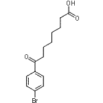 structure of CAS# 35333-31-4, 8-(4-Bromophenyl)-8-Oxooctanoic Acid;8-(4-bromophenyl)-8-oxooctanoic acid