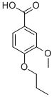 structure of CAS# 3535-32-8, 3-Methoxy-4-Propoxybenzoate;3-Methoxy-4-Propoxy-Benzoate;Zinc03220769