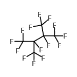 structure of CAS# 354-96-1, 1,1,1,2,3,4,4,4-Octafluoro-2,3-Bis(Trifluoromethyl)Butane;2,3-Bis(trifluoromethyl)-1,1,1,2,3,4,4,4-octafluorobutane;MFCD07784184;Perfluoro(2,3-dimethylbutane)