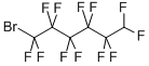 structure of CAS# 355-36-2, 1H-6-Bromoperfluorohexane;F0633 S. Dort 1H,6-Bromoperfluorohexane  [6H-Perfluorohexylbromide];F01633 S. Dort 1-Bromo-1,1,2,2,3,3,4,4,5,5,6,6-Dodecafluor;1H-6-Bromoperfluorohexane,Tech.90%
