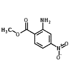 结构式 CAS# 3558-19-8, 甲基2-氨基-4-硝基苯甲酸酯