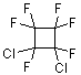 structure of CAS# 356-18-3, 1,2-Dichlorohexafluorocyclobutane;1,2-Dichloro-1,2,3,3,4,4-Hexafluoro-Cyclobutane;Cyclobutane, 1,2-Dichloro-1,2,3,3,4,4-Hexafluoro-;1,2-Dichlorohexafluorocyclobutane