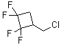structure of CAS# 356-80-9, 1-Chloromethyl-2,2,3,3-Tetrafluorocyclobutane;1-CHLOROMETHYL-2,2,3,3-TETRAFLUOROCYCLOBUTANE 97%;1-CHLOROMETHYL-2,2,3,3-TETRAFLUOROCYCLOBUTANE