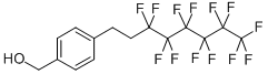 structure of CAS# 356055-76-0, 4-(1H,1H,2H,2H-Perfluorooctyl)Benzyl Alcohol;4-(3,3,4,4,5,5,6,6,7,7,8,8,8-TRIDECAFLUOROOCTYL)BENZYL ALCOHOL;4-(1H,1H,2H,2H-PERFLUOROOCTYL)BENZYL ALCOHOL;4-(1H,1H,2H,2H-Perfluorooctyl)Benzyl Alc