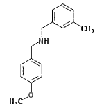 结构式 CAS# 356093-95-3, 1-(4-甲氧基苯基)-N-(3-甲基苄基)甲胺