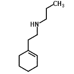 结构式 CAS# 356532-69-9, N-[2-(1-环己烯-1-基)乙基]-1-丙胺