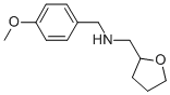 structure of CAS# 356537-07-0, (4-Methoxy-Benzyl)-(Tetrahydro-Furan-2-Ylmethyl)-Amine;(4-Methoxybenzyl)(Tetrahydrofuran-2-Ylmethyl)Amine(SALTDATA: Hcl);N-(4-METHOXYBENZYL)-N-(TETRAHYDROFURAN-2-YLMETHYL)AMINE;(4-METHOXY-BENZYL)-(TETRAHYDRO-FURAN-2-YLMETHYL)-AMINE