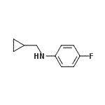 结构式 CAS# 356539-43-0, N-(环丙基甲基)-4-氟苯胺