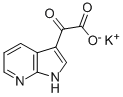 structure of CAS# 357263-59-3, Alfa-Oxo-1H-Pyrrolo-[2,3B]Pyridine-3-Acetic Acid Monopotassium Salt;ALFA-OXO-1H-PYRROLO-[2,3B]PYRIDINE-3-ACETIC ACID MONOPOTASSIUM SALT;Potassium Α-Oxo-7-Azaindole-3-Acetate