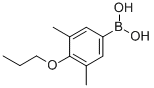 structure of CAS# 357611-51-9, 3,5-Dimethyl-4-Propoxyphenylboronic Acid;3,5-Dimethyl-4-N-Propoxybenzeneboronic Acid, 98%;(4-PROPOXY-3,5-DIMETHYL)BENZENEBORONIC ACID;4-PROPOXY-3,5-DIMETHYLPHENYLBORONIC ACID