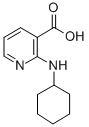 structure of CAS# 35812-43-2, 2-(Cyclohexylamino)Pyridine-3-Carboxylic Acid;2-(Cyclohexylamino)-3-Pyridinecarboxylic Acid;Oprea1_081802;Zinc00351773
