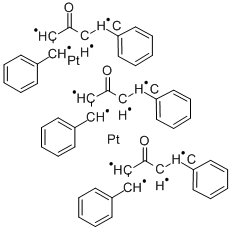 structure of CAS# 35915-79-8, Tris(Dibenzylideneacetone)Diplatinum(0)
