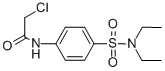 structure of CAS# 35974-23-3, 2-Chloro-N-(4-Diethylsulfamoyl-Phenyl)-Acetamide;2-Chloro-N-[4-(Diethylsulfamoyl)Phenyl]Ethanamide;Zinc03245232;Ivk/0028653