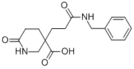 结构式 CAS# 361372-43-2, 3-(2-苄基氨基甲酰-乙基)-6-氧代-哌啶-3-羧酸