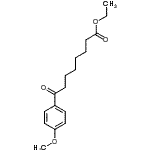 structure of CAS# 362669-41-8, Ethyl 8-(4-Methoxyphenyl)-8-Oxooctanoate;ethyl 8-(4-methoxyphenyl)-8-oxooctanoate