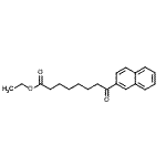 structure of CAS# 362669-46-3, Ethyl 8-(2-Naphthyl)-8-Oxooctanoate;ethyl 8-(2-naphthyl)-8-oxooctanoate